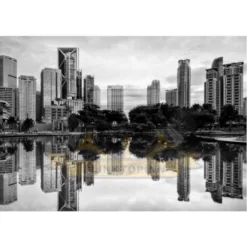 Black and White Cityscape Print